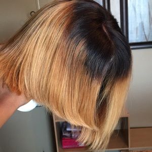 8A Lace Closure Brazilian Bob Wig 100% human hair